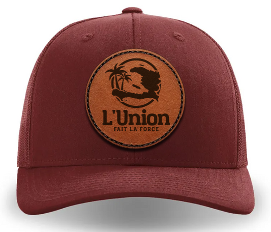 L’Union Island Logo Cardinal Red Hat